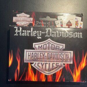 New Harley Davidson 2 Decks of Playing Cards in Original Box